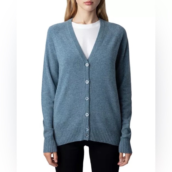 Zadig & Voltaire
Jim Star Patch Cashmere Cardigan size Large NWT - Picture 1 of 14